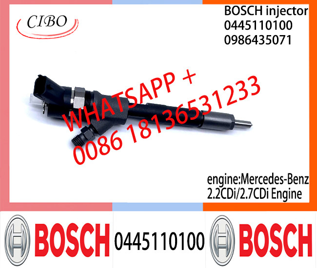 BOSCH Common Rail Injector 0445110098 0986435039 0445110097 0445110099 0986435041 0445110100 for Mercedes-Benz