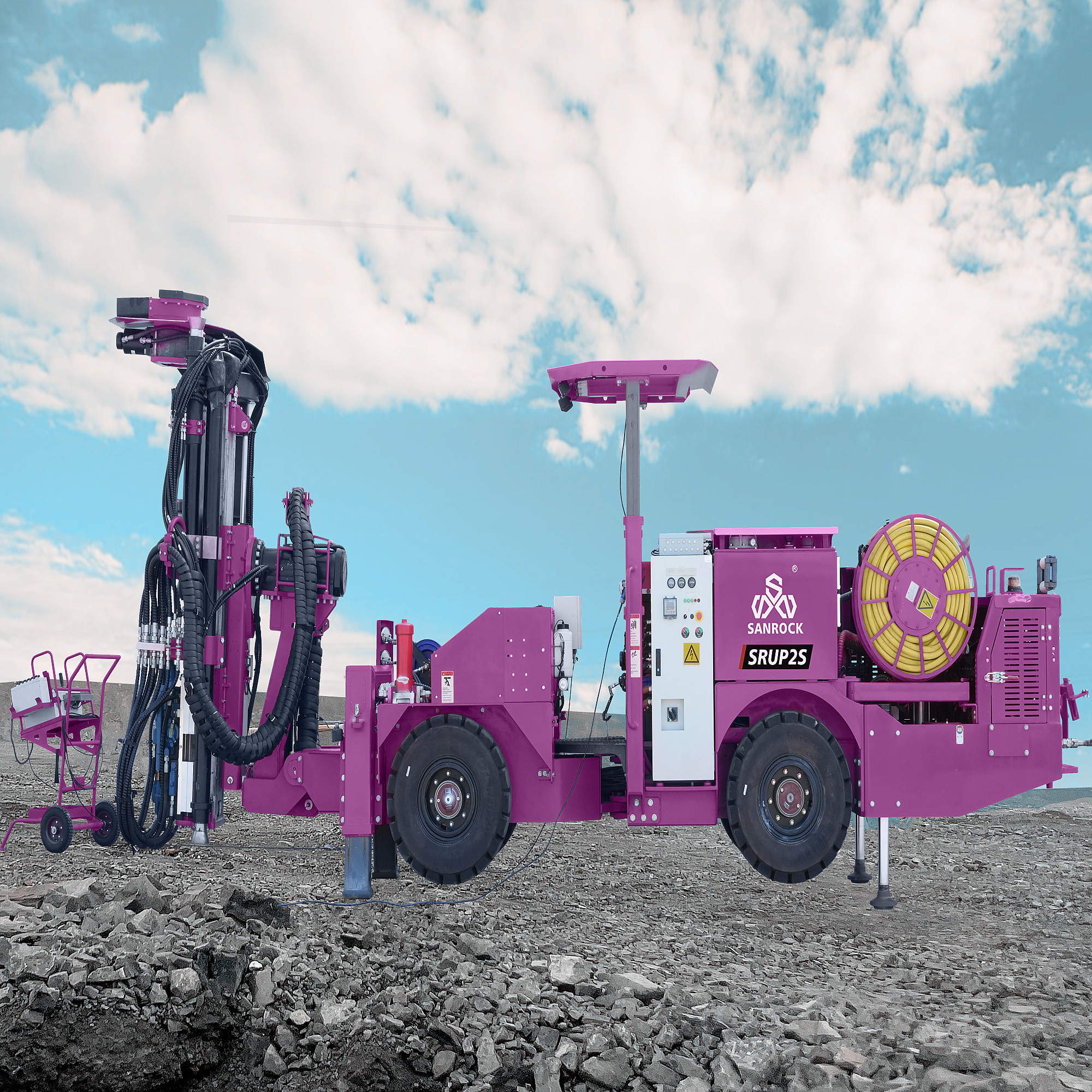 Underground Rock Drilling Rig Construction Machine Hydraulic Tunnel Jumbo Drill Rig