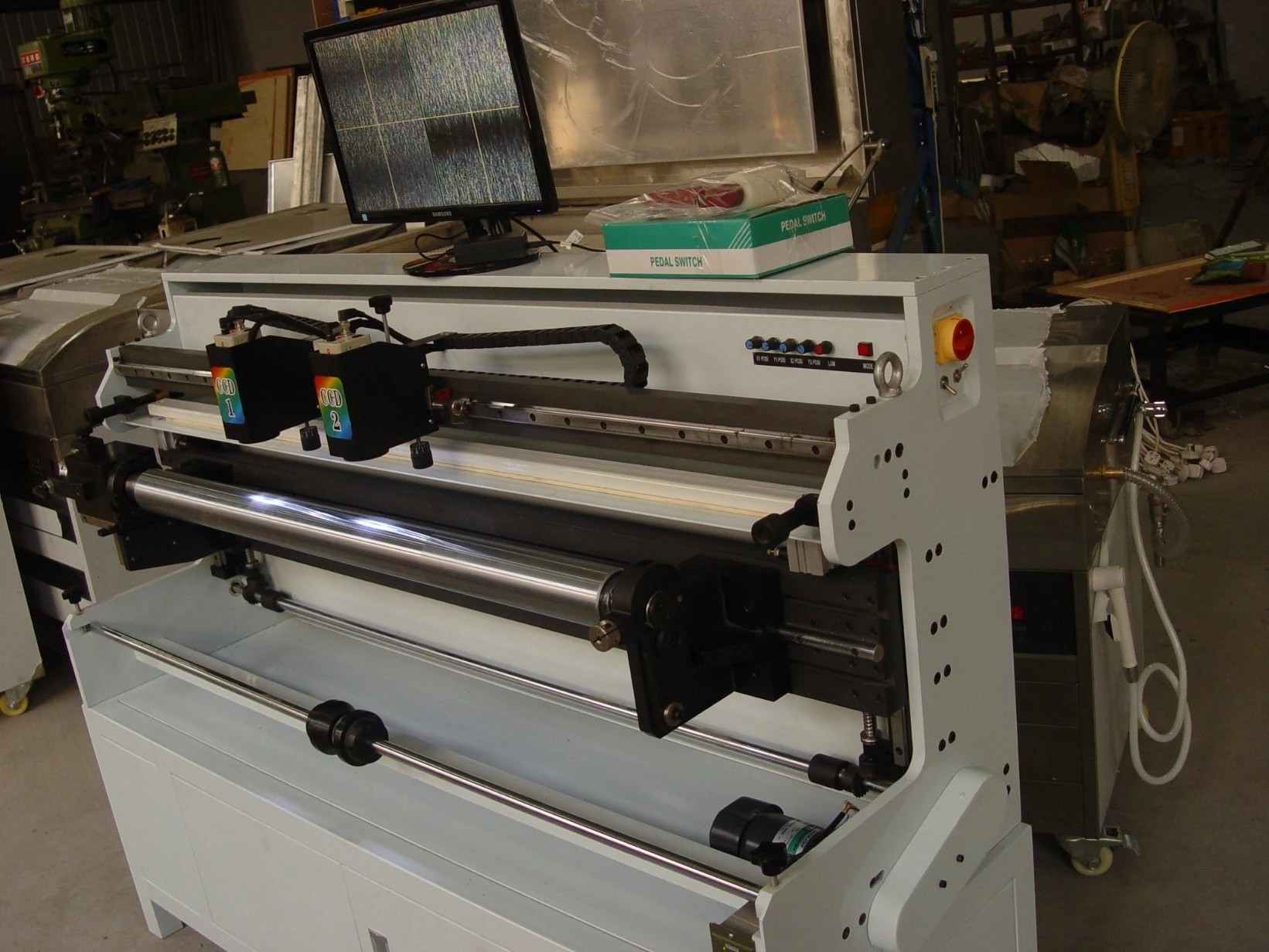 Plate Sticking Mounting Flexo Machine 5000kg For Printing Cylinder Plate