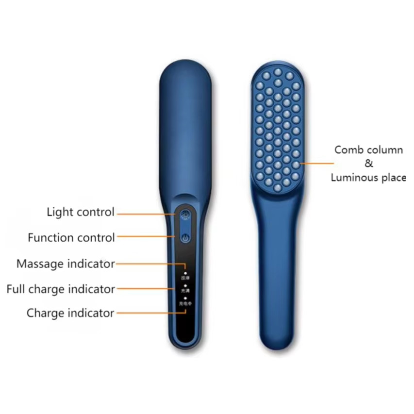 Beauty Products Head Massager Electric Ionic Hairbrush Massager Comb for Fatigue Relieve Hair Straightener Hair Brush