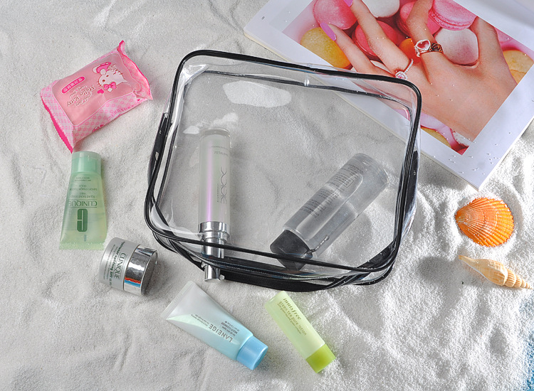 ODM PVC Cosmetic Bag Organizer Clear Toiletry Bag Set For Lady