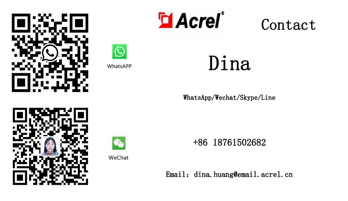 Acrel Adw300/Wf Led Current Meter Ac Kwh Meter For Iot Power Monitoring