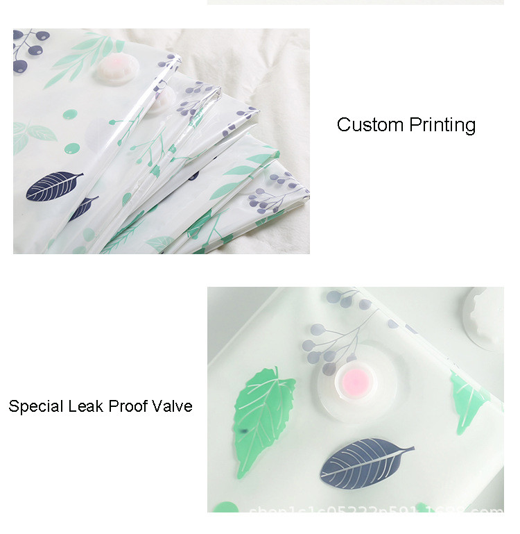 Pillow Packing Travel Space Saver Vacuum Compression Storage Bags With Electric Pump