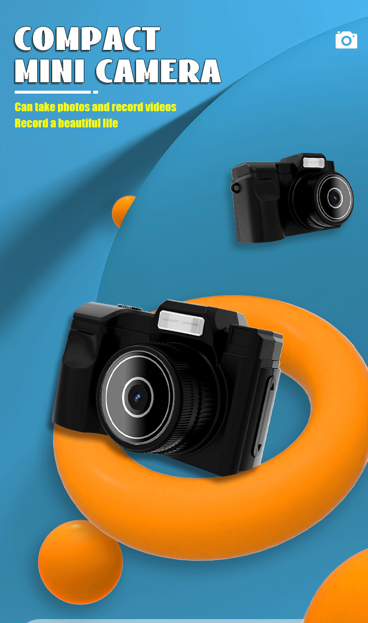 0.96inch Mini Camcorder Compact Camera For Students Photography Kids 180mah Capacity Battery
