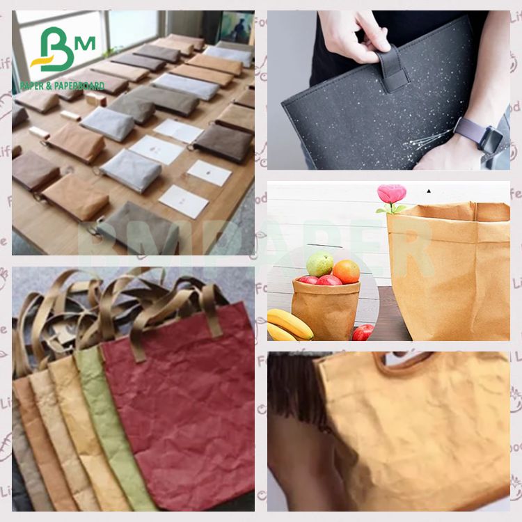 0.8mm Thick Fabric Material Washable Kraft Paper Jackson Board