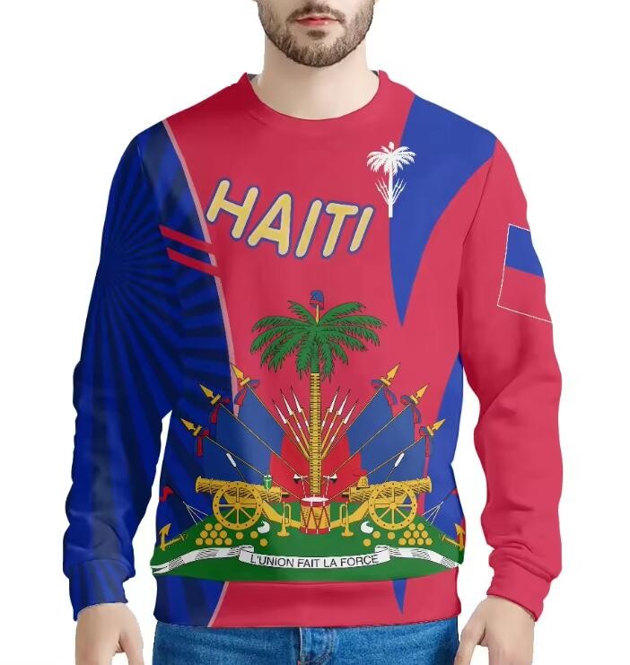 Print On Demand Men'S Top Custom Crew Neck Sweatshirts Casual Anti Pilling