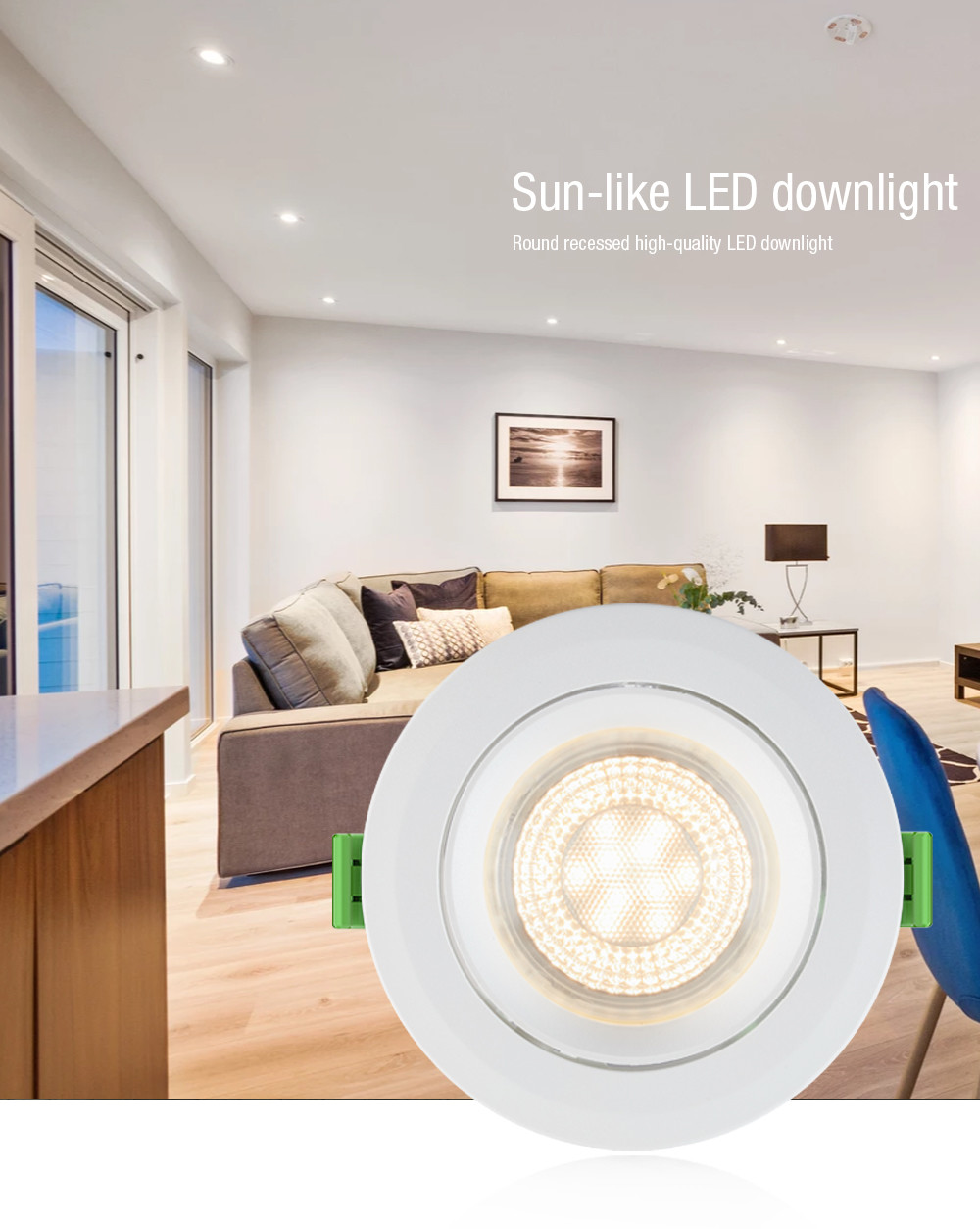 IP44 SMD 6W Dimmable LED Downlights 220V-240V Tiltable Waterproof