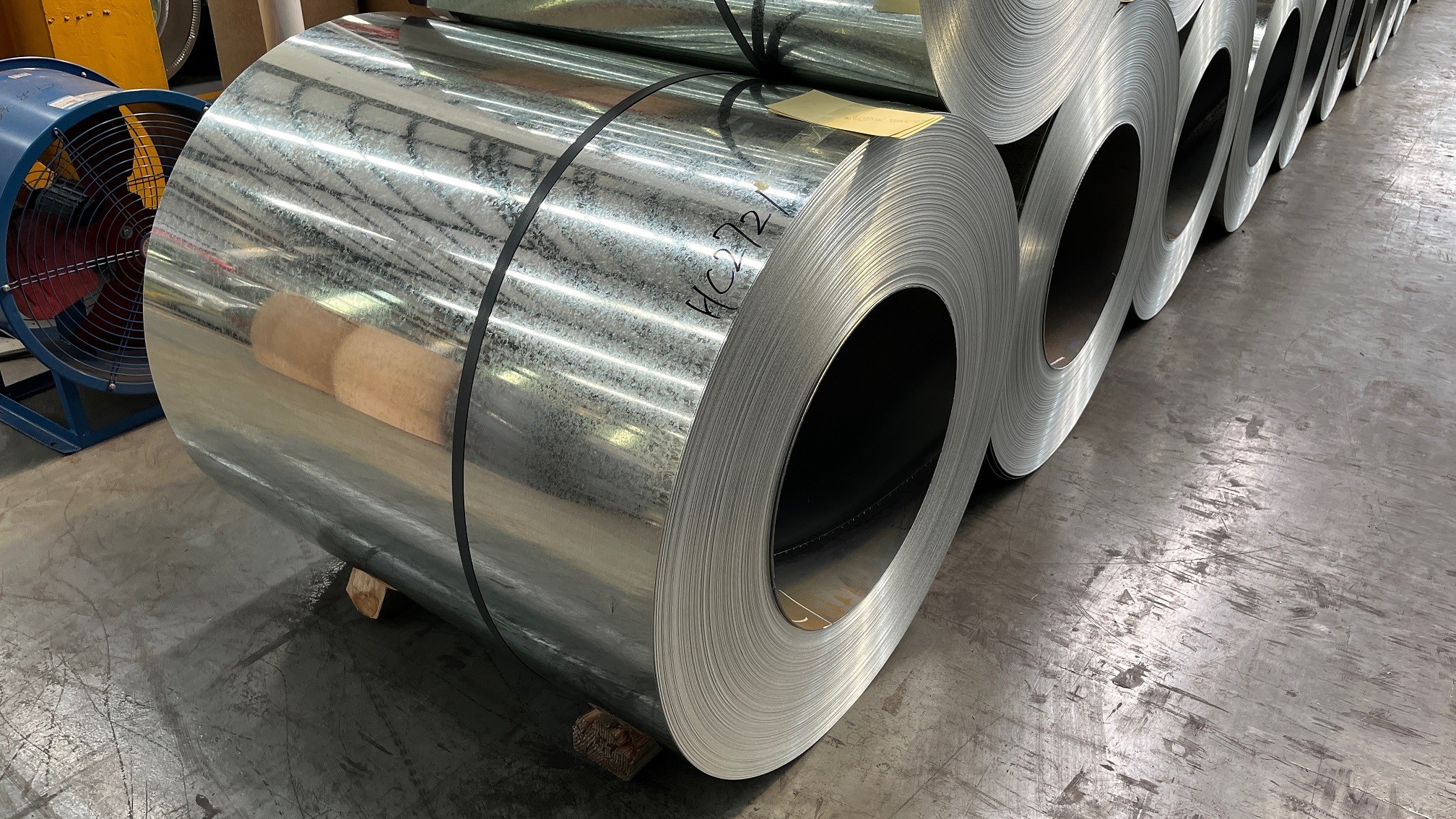 hDGI chromated 6+ Zinc 100g/Sqm Bright regular Spangle Hot-Dip Galvanised Steel GI Coils For rolling Doors S320GD