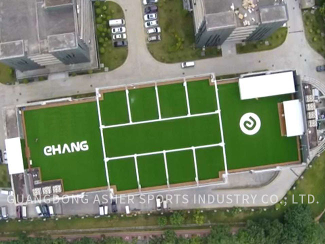 Interlocking Garden Artificial Grass Turf Green Soft PE Material