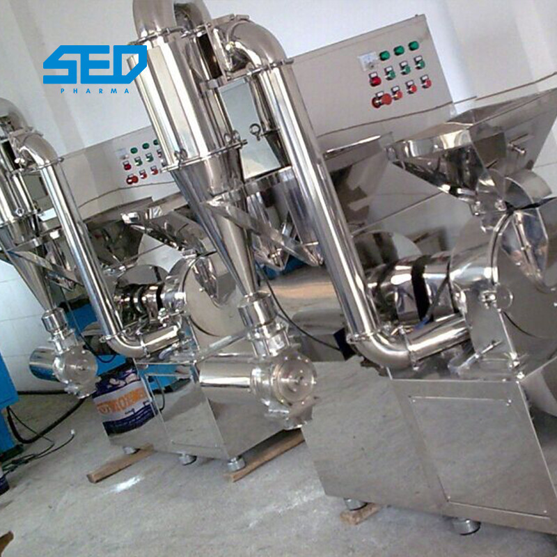 SED-300ZFS CE Efficient Pharmaceutical Machinery Herbal Hammer Mill Spice Grinder 20-250 Mesh Milling Motor 7.5kw