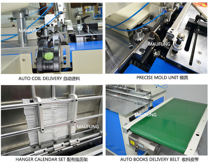 Hanger Calendar 1500pcs/H Double Wire Binding Machine MF-SDM520