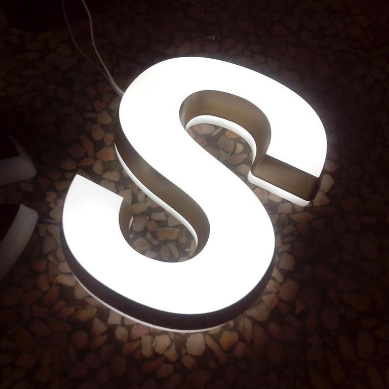 Led back light fillable letters acrylic letter beads