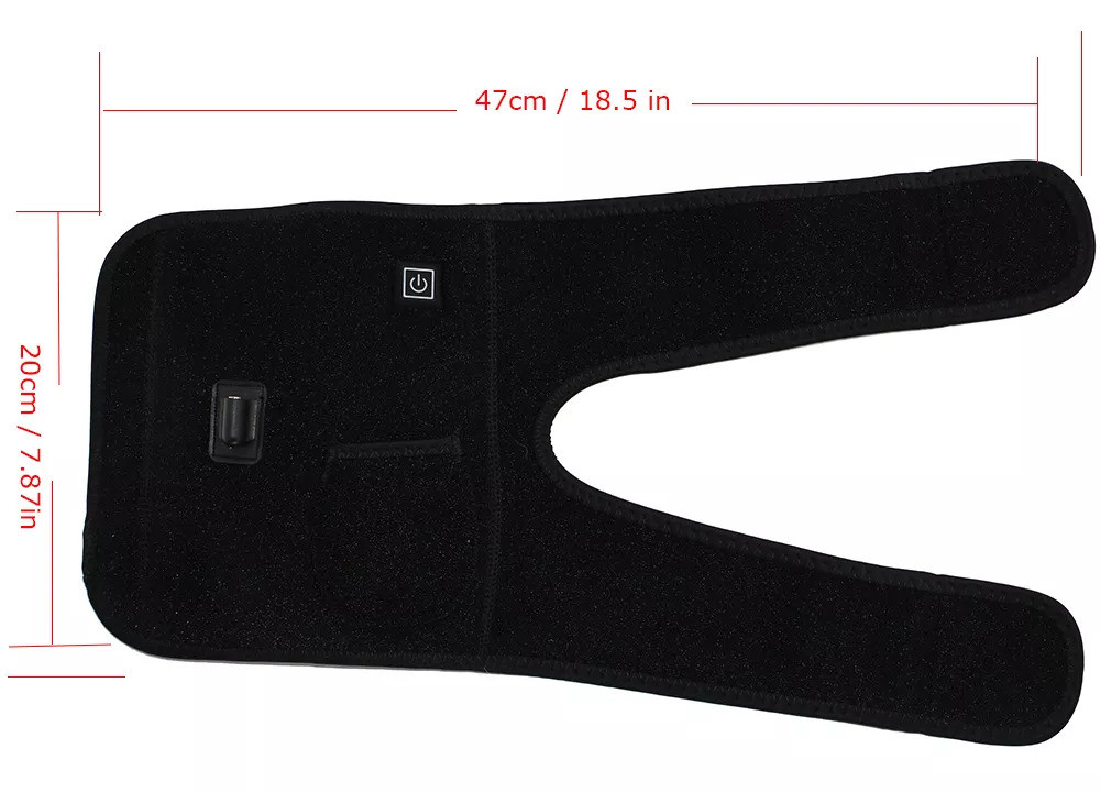 Heated Support Knee Brace Wrap , Knee Heating Pad For Men And Women