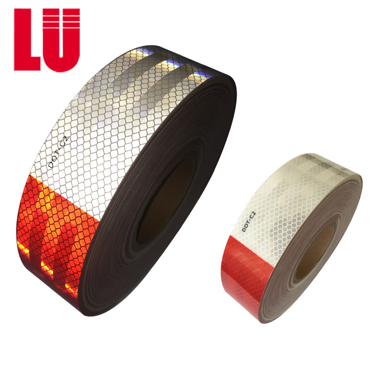 Automotive Rear Bumper Wide Dot C2 Reflective Tape On Mud Flaps