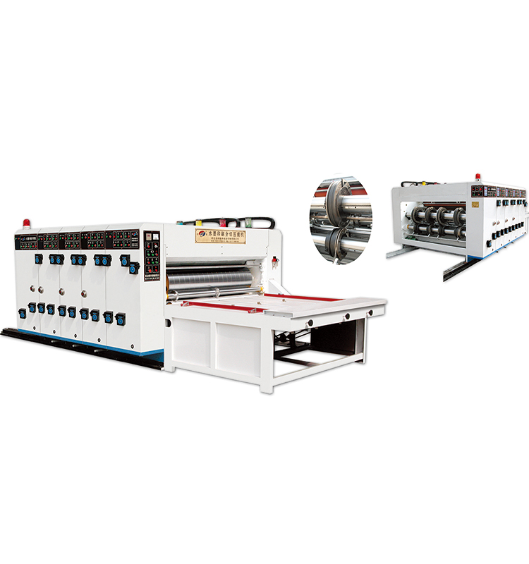 Chain Feeding Printing Slotting Die Cutting Machine , Flexo Corrugated Machine