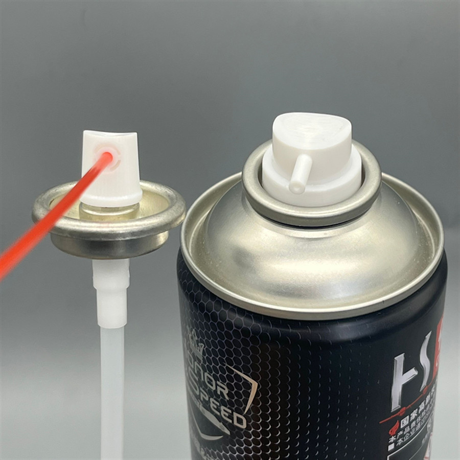 Compact WD-40 Lubricant Valve for Automotive Maintenance with Quick-Connect Fittings and Drip-Free Nozzle