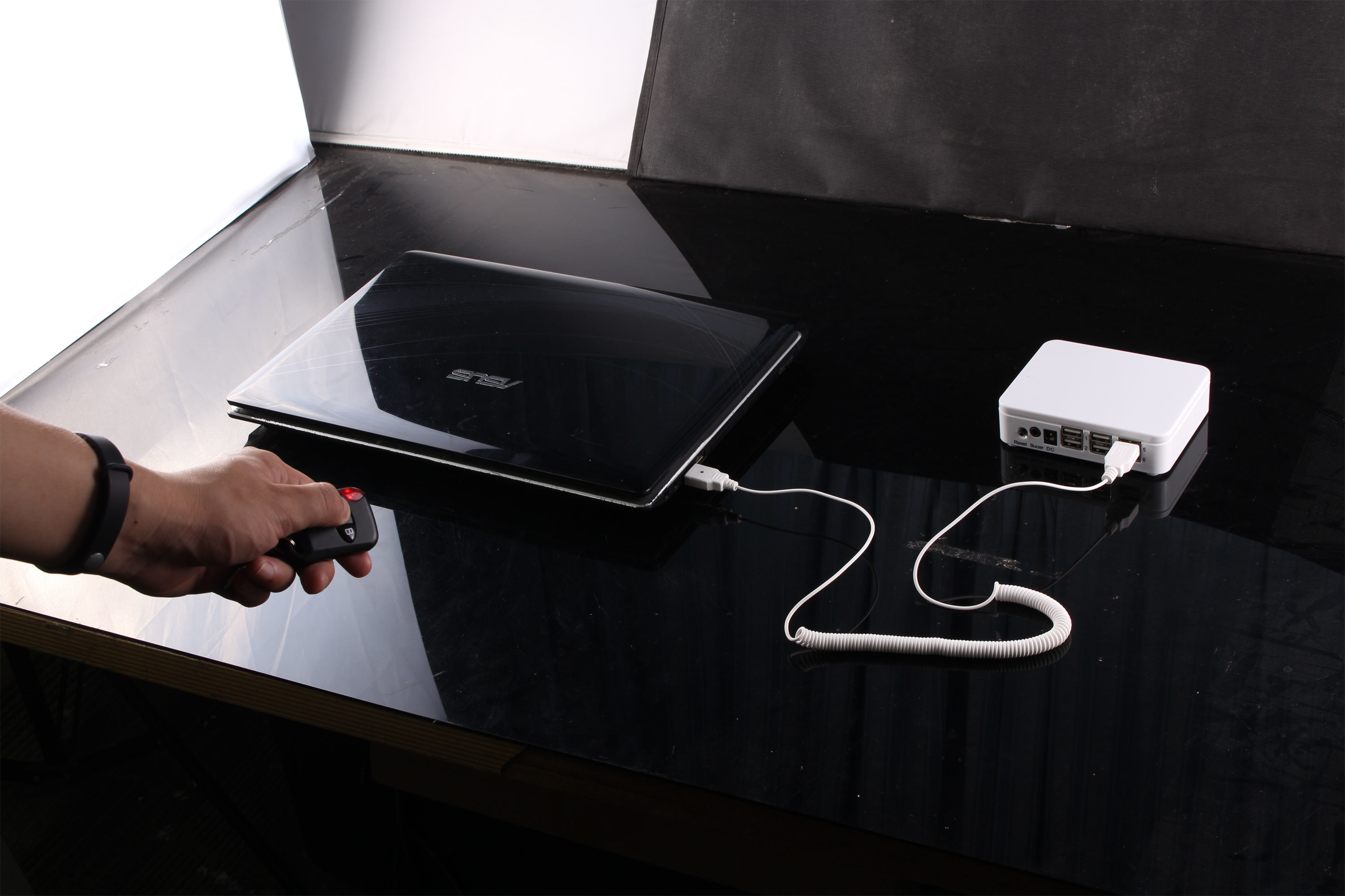 COMER laptop lock desktop lock secure laptop & security code laptop cable lock for mobile stores