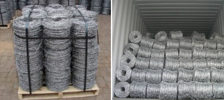 ISO9001 Electro Galvanized 14 Gauge High Tensile Barbed Wire Coil For Military