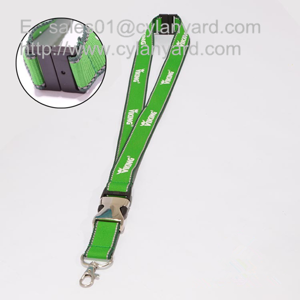 colored lanyard with release buckle