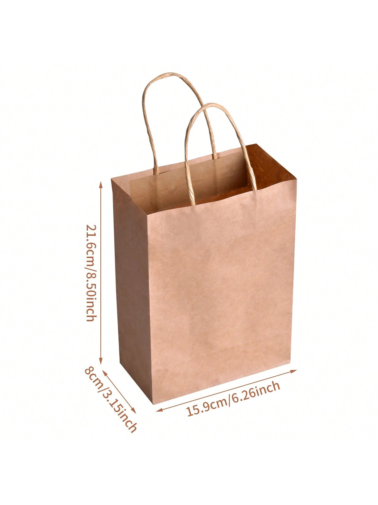 Offset Flexo Printing Kraft Paper Bag Eco Friendly Gift Packaging