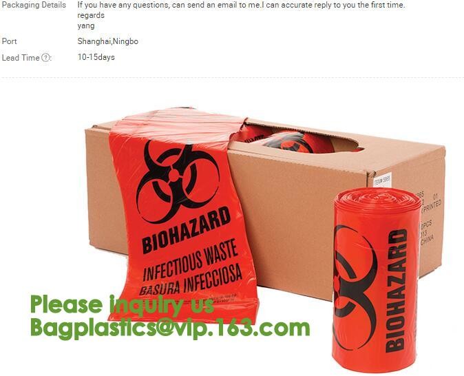 Lab, Hospital, Healthcare, Safety, Infectious, Medical Waste Disposal Warning Label Sterilization Indicate