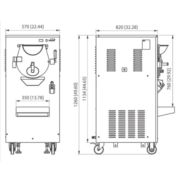 16L Cylinder Commercial Batch Freezer Hard Ice Cream Maker