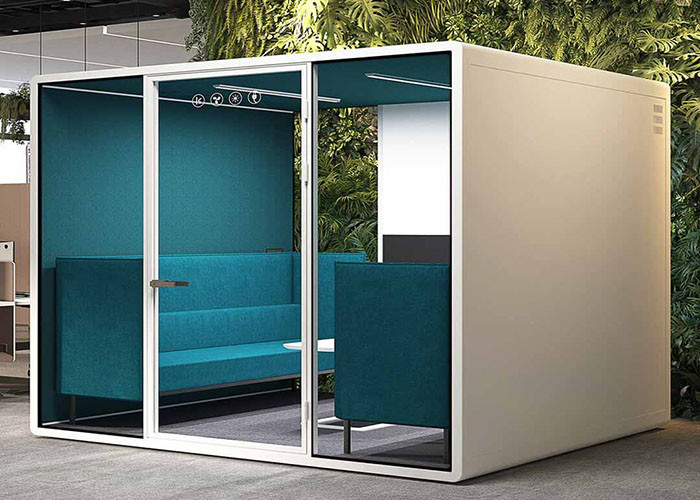 Excellent Soundproof Customized Silent Soundproof Office Booth Stain Resistant Private Office Booth