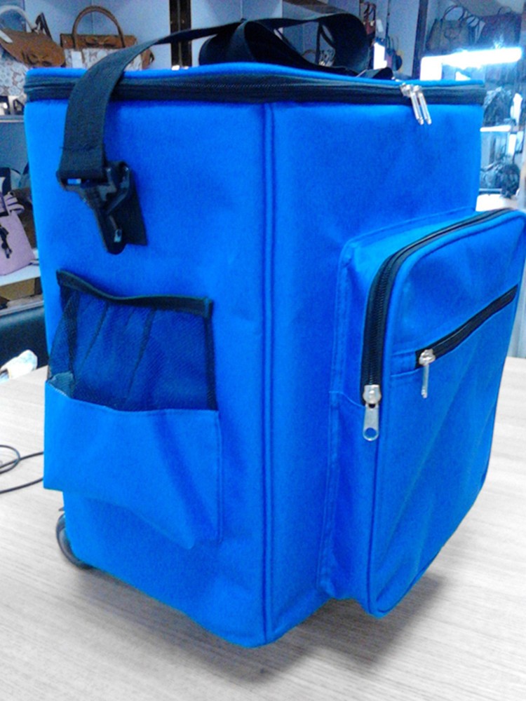 Factory Direct wholesale portable shopping trolley large insulated thermal food carry bag/insulted cooler bag