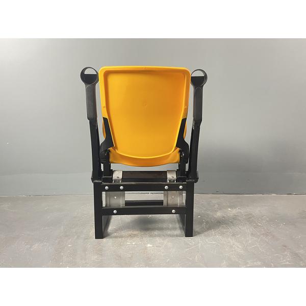 STUNITY UV resistant gas assisted PP plastic beam mounted stadium chair with cupholder armrest