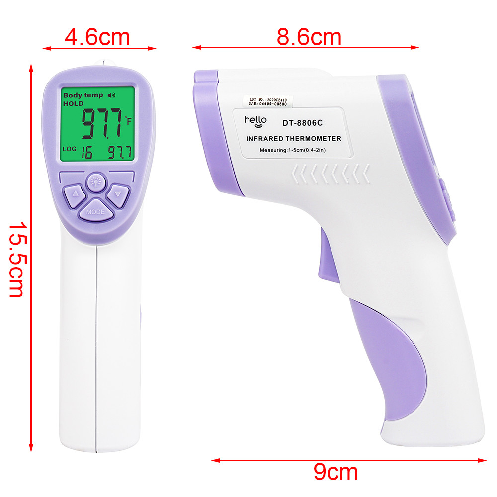 Medical Non Contact ℃/℉ Gun Type Digital Infrared Thermometer