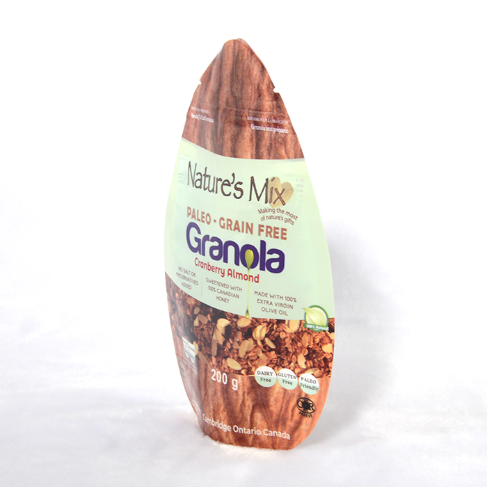 Custom Made Printed Special Design Sector Shape Plastic food Packaging Bag / Wrapping Bag