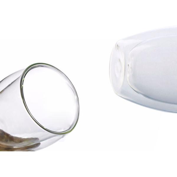 Double Wall Personalized Glass Cup / Custom Made Glass Cups OEM Service