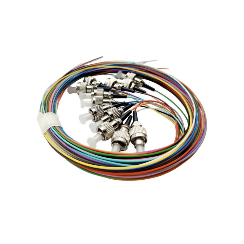 Single Mode Pigtail FTTH ST UPC/APC Colorful LSZH/PVC 12cores Optic Fiber Pigtail