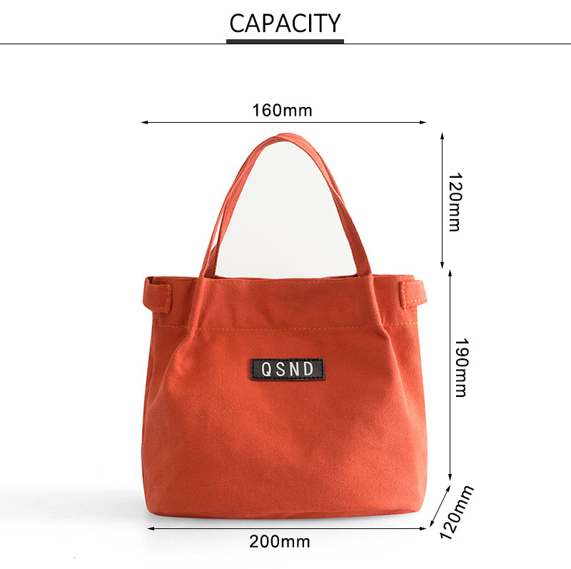 ISO Waxed Canvas H19Cm Insulated Lunch Cooler Bags