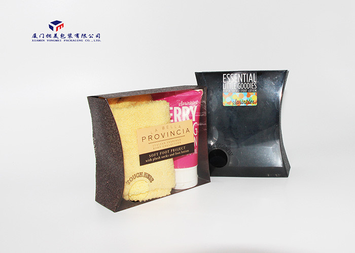Custom Logo Printing Plastic Pillow Boxes Brown Color 7 - 10 Days Delivery Time