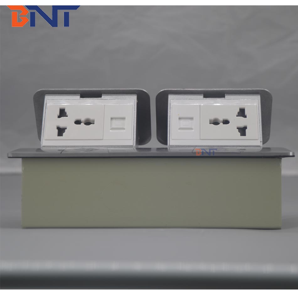 Aluminum alloy pop up electric plug floor switch hidden floor socket box