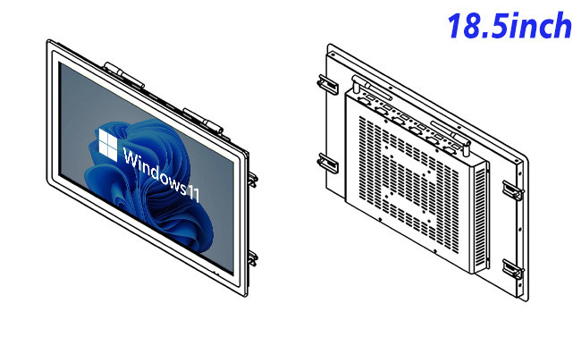 18.5-Inch Windows Monitor for Logistics Applications and Information Panels