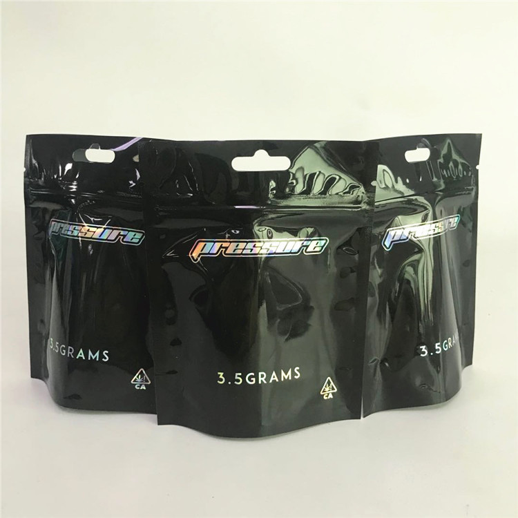 Child Proof Cannabiss Matte Aluminum Foil Mylar Bags