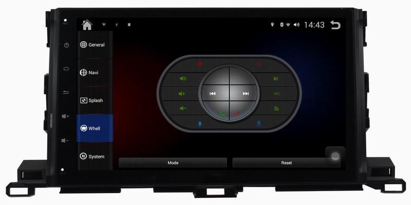 Ouchuangbo car gps navi stereo for Toyota Highlander 2015 with capacitance multiple touch screen android 4.4 system