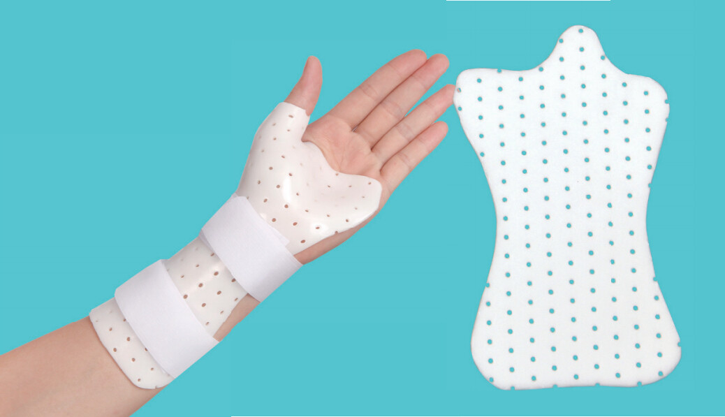 ISO13485 Thermoplastic Thumb Spica Splint Wrist And Thumb Splint