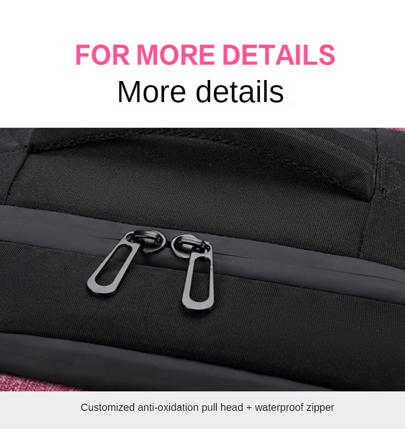 ISO9001 Unisex 32 Litre USB Travel Backpack With Shoe Compartment