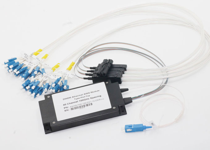Max IL 5.0dB DWDM Multiplexer 40Ch AAWG ABS Box For 5G Front Haul / Datacenter