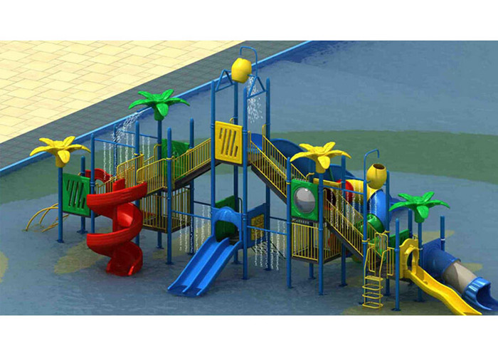 6.5 M Kids Commercial Playground Equipment For Aqua Park Swimming Pool