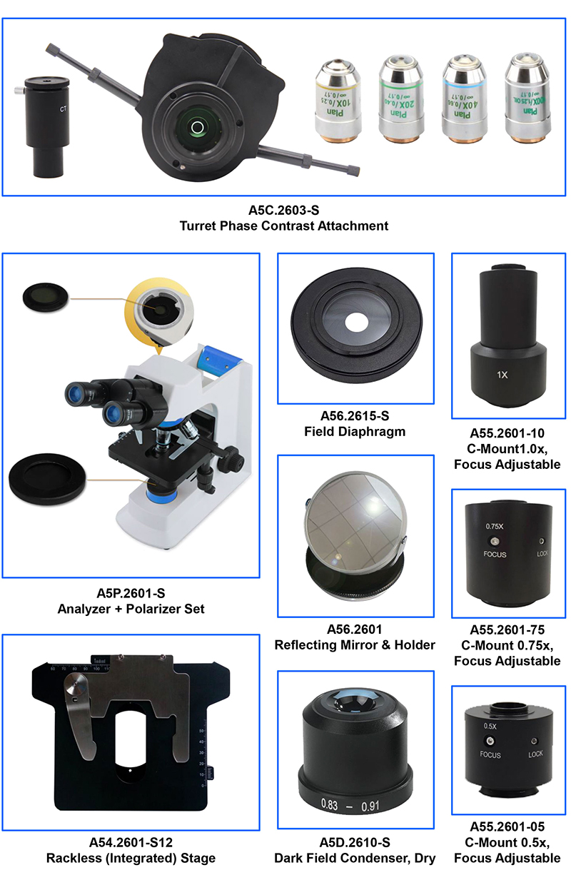 OPTO-EDU A16.2601-UL Fluorescence Microscopy 3W LED Illumination Systems Ultra LED Fluorescent Microscope