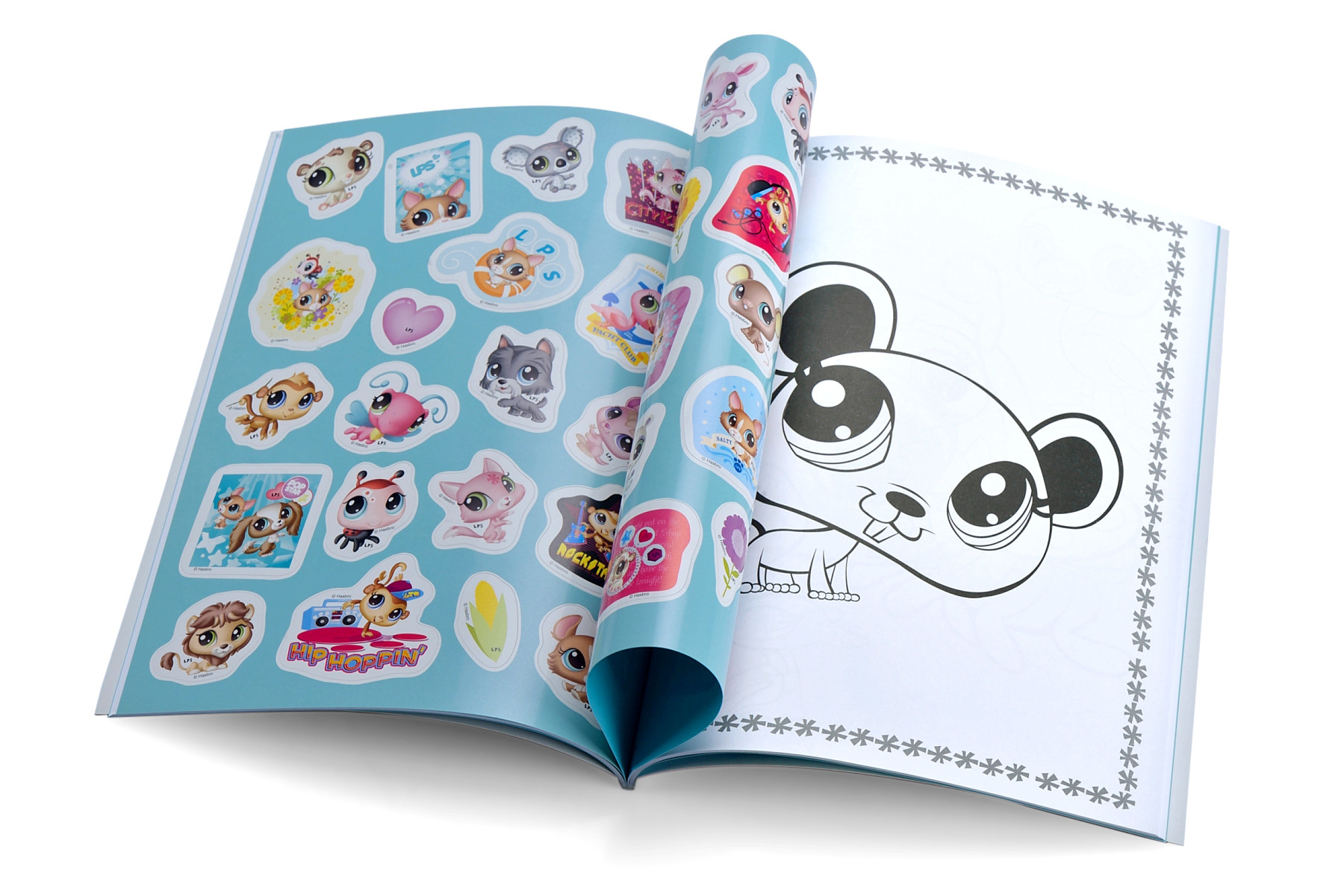 Offset Sticker Coloring Book Printing Services CMYK Hardcover 24pages