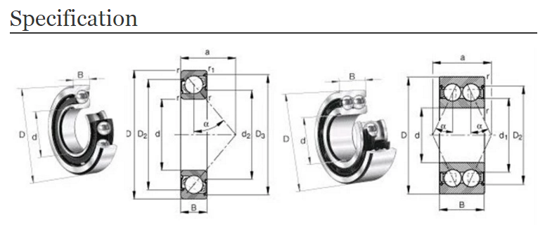 High Speed Japan NSK Bearing 7003 CTYNSULP4 Angular Contact Ball Bearings 7003 17x35x10mm