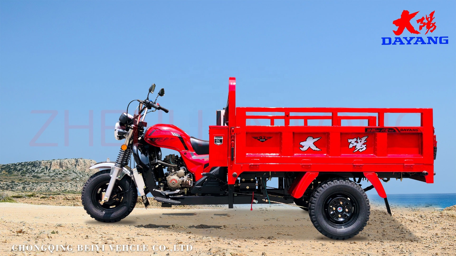 Lifan Tricycle Cargo for Adults in Panama 1 Passenger Single Cylinder 4 Stroke Engine