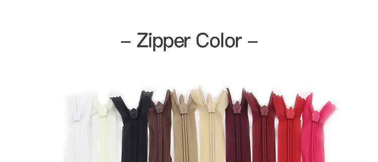 China Zipper Customized zipper with logo Invisible Zip Binder for Pocket Teeth 25CM Invisible Zipper Tape