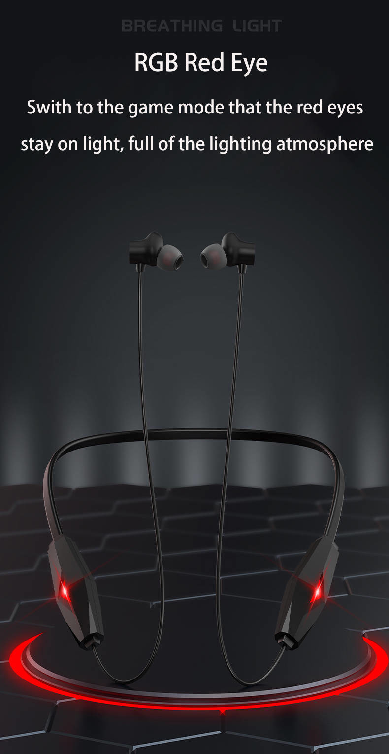ENC Noise Reduction Wireless Neckband Headphones HD Call 30H Paly Time For Sport