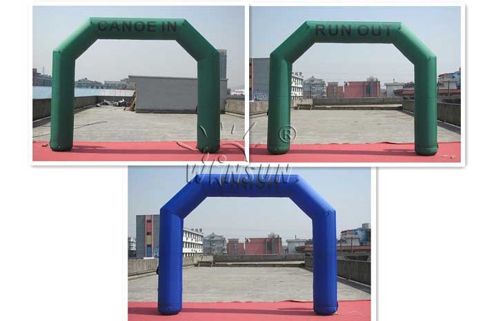 Start / Finish Line Blow Up Arch , 0.9mm PVC Material Inflatable Gantry